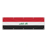 Drapeau de l'Irak grand format XL en polyester avec dix œillets