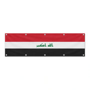 Drapeau de l'Irak grand format XL en polyester avec dix œillets
