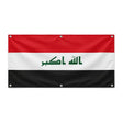 Drapeau irak en polyester résistant avec œillets solides