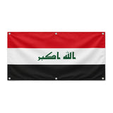 Drapeau irak en polyester résistant avec œillets solides