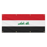 Drapeau irak en polyester résistant pour extérieur durable