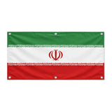Drapeau iran polyester résistant aux intempéries œillets