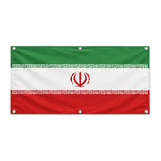 Drapeau iran polyester résistant aux intempéries œillets