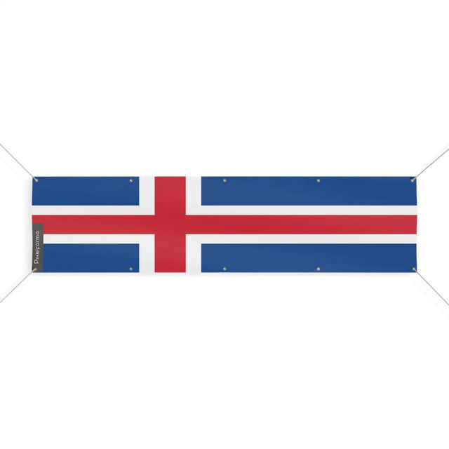 Drapeau de l'Islande 10 Oeillets en Plusieurs Tailles (XL) - Pixelforma 