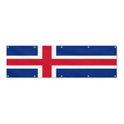 Drapeau de l'Islande grand format XL en polyester avec dix œillets