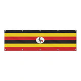 Drapeau de l'Ouganda grand format XL en polyester avec dix œillets