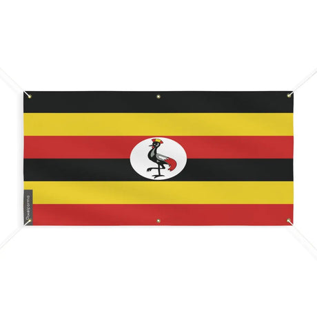 Drapeau de l’ouganda 6 oeillets en plusieurs tailles (m) - pixelforma