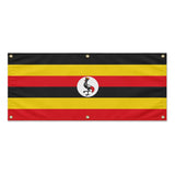 Drapeau ouganda polyester résistant à œillets renforcés