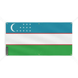 Drapeau de l’ouzbékistan 6 oeillets en plusieurs tailles (m) - pixelforma