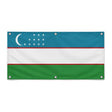 Drapeau ouzbékistan polyester résistant aux intempéries