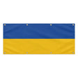 Drapeau ukraine en polyester résistant avec 8 œillets