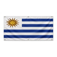Drapeau uruguay polyester résistant avec œillets durables