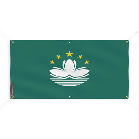 Drapeau de Macao 6 Oeillets en Plusieurs Tailles (M) - Pixelforma 