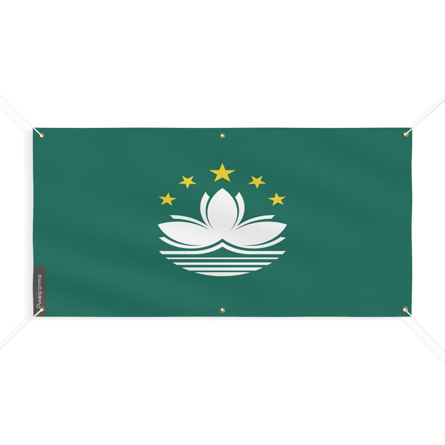 Drapeau de Macao 6 Oeillets en plusieurs tailles - Pixelforma 