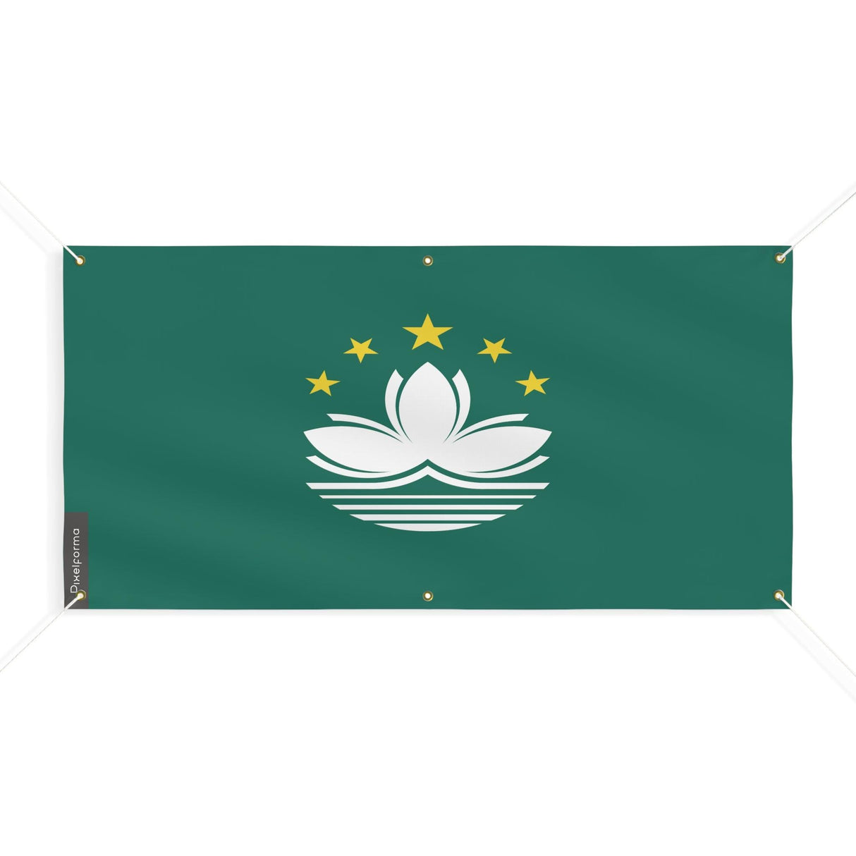 Drapeau de Macao 6 Oeillets en plusieurs tailles - Pixelforma