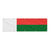 Drapeau de Madagascar grand format XL en polyester avec dix œillets