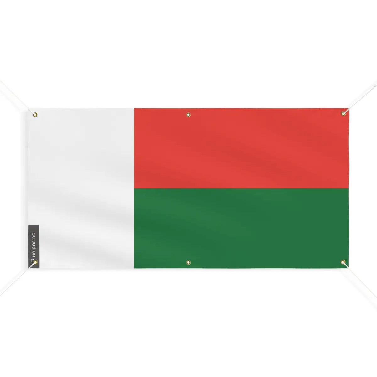 Drapeau de Madagascar 6 Oeillets en Plusieurs Tailles (M) - Pixelforma 