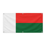 Drapeau madagascar polyester résistant usage extérieur