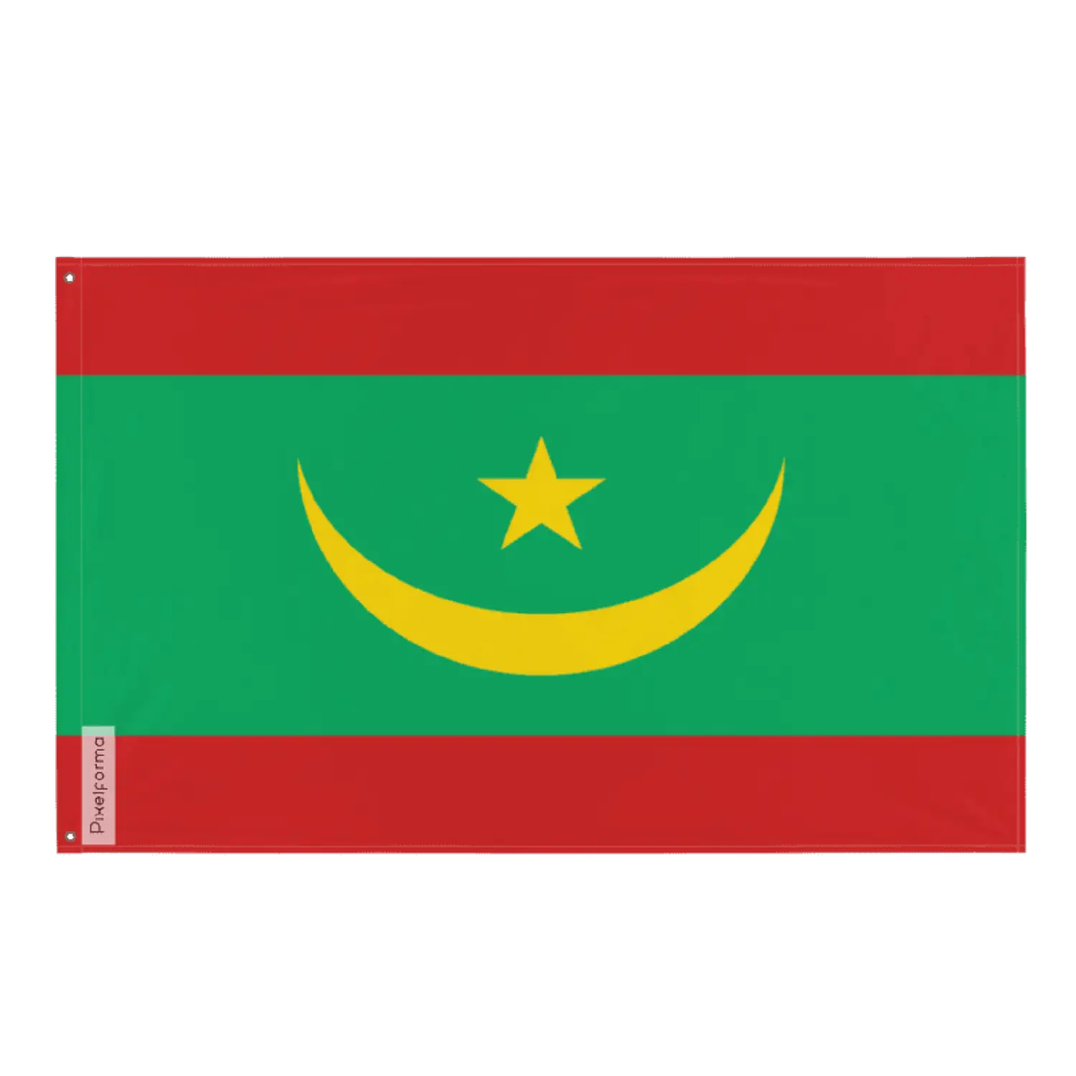 Drapeau de mauritanie plusieurs tailles en polyester - pixelforma