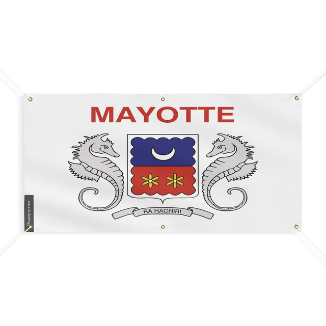 Drapeau de Mayotte 6 Oeillets en plusieurs tailles - Pixelforma 