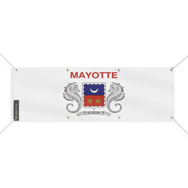 Drapeau de Mayotte 8 Oeillets en Plusieurs Tailles (L) - Pixelforma 