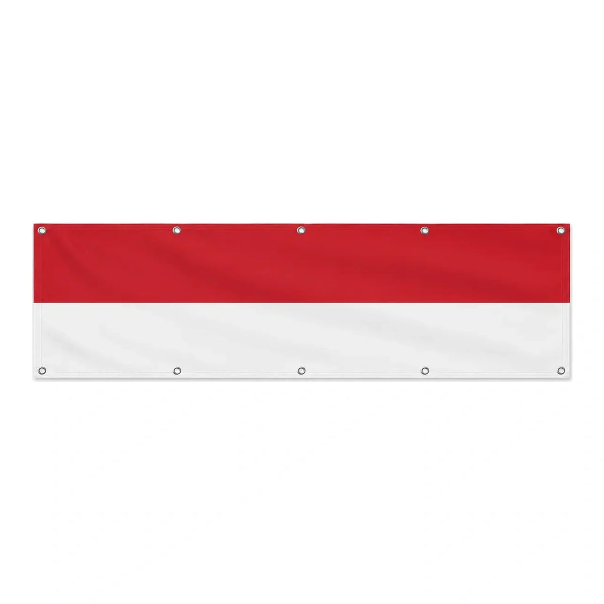 Drapeau de Monaco grand format XL en polyester avec dix œillets