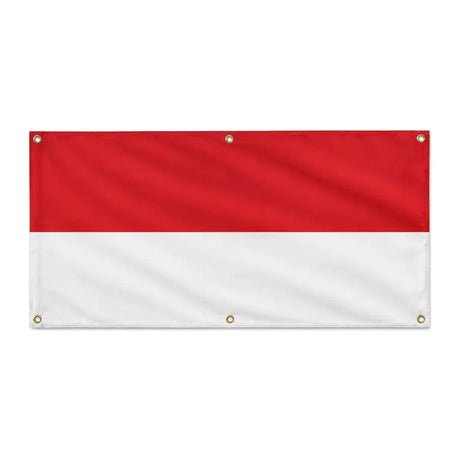 Drapeau monaco polyester résistant usage extérieur durable