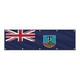 Drapeau de Montserrat grand format XL en polyester avec dix œillets