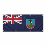 Drapeau montserrat polyester résistant avec œillets robustes