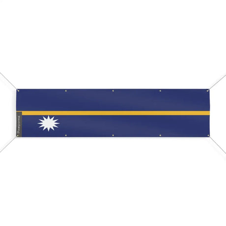 Drapeau de Nauru 10 Oeillets en Plusieurs Tailles (XL) - Pixelforma 