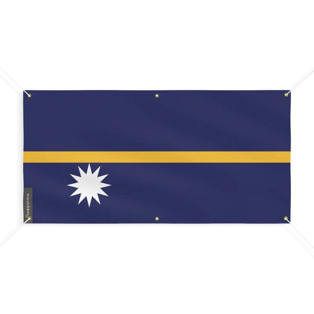 Drapeau de Nauru 6 Oeillets en Plusieurs Tailles (M) - Pixelforma 