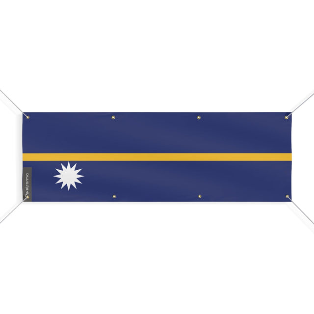 Drapeau de Nauru 8 Oeillets en plusieurs tailles - Pixelforma 