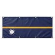 Drapeau nauru polyester résistant usage extérieur durable