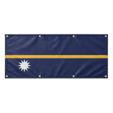 Drapeau nauru polyester résistant usage extérieur durable