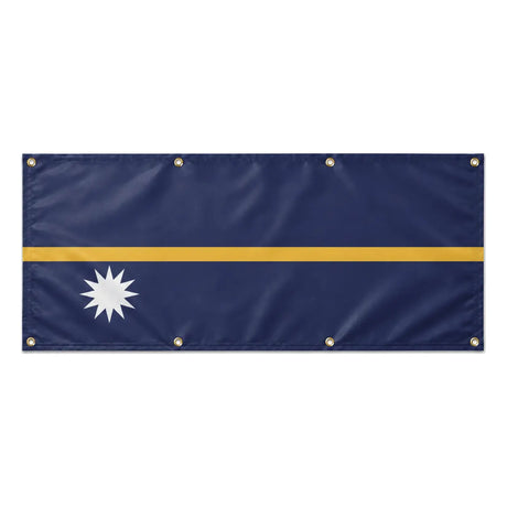 Drapeau nauru polyester résistant usage extérieur durable