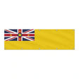 Drapeau de Niue grand format XL en polyester avec dix œillets