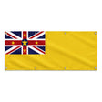 Drapeau niue polyester résistant avec 8 œillets