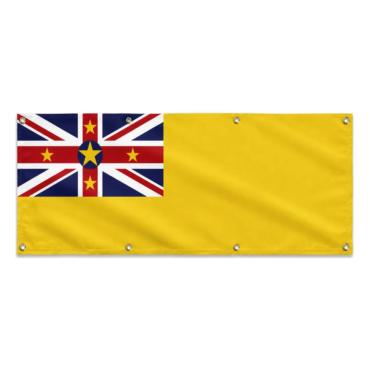 Drapeau niue polyester résistant avec 8 œillets