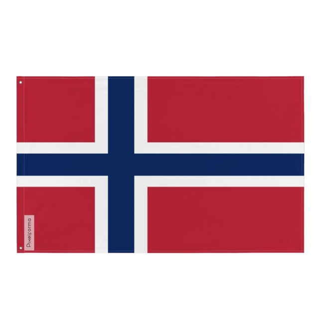 Drapeau de norvège plusieurs tailles en polyester - pixelforma