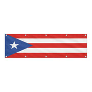 Drapeau de Porto Rico grand format XL en polyester avec dix œillets