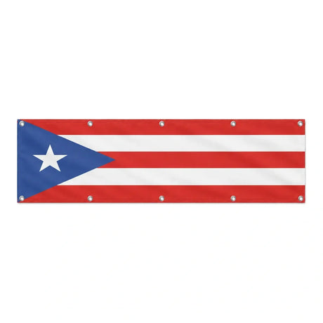 Drapeau de Porto Rico grand format XL en polyester avec dix œillets