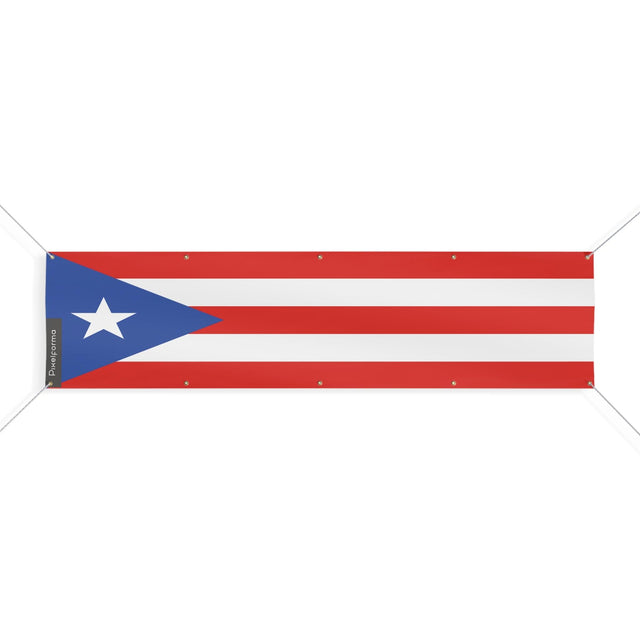 Drapeau de Porto Rico 10 Oeillets en plusieurs tailles - Pixelforma 