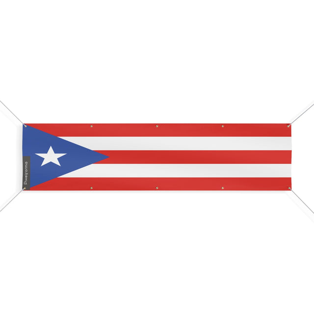 Drapeau de Porto Rico 10 Oeillets en plusieurs tailles - Pixelforma