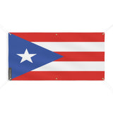 Drapeau de Porto Rico 6 Oeillets en plusieurs tailles - Pixelforma 