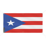 Drapeau de Porto Rico 6 Oeillets en plusieurs tailles - Pixelforma