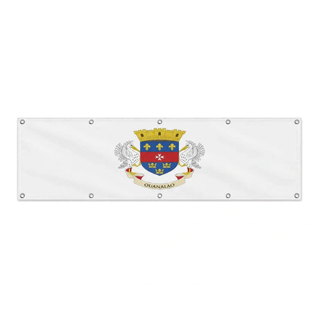 Drapeau de Saint-Barthélemy grand format XL en polyester avec dix œillets