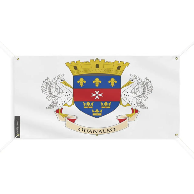 Drapeau de Saint-Barthélemy 6 Oeillets en Plusieurs Tailles (M) - Pixelforma 