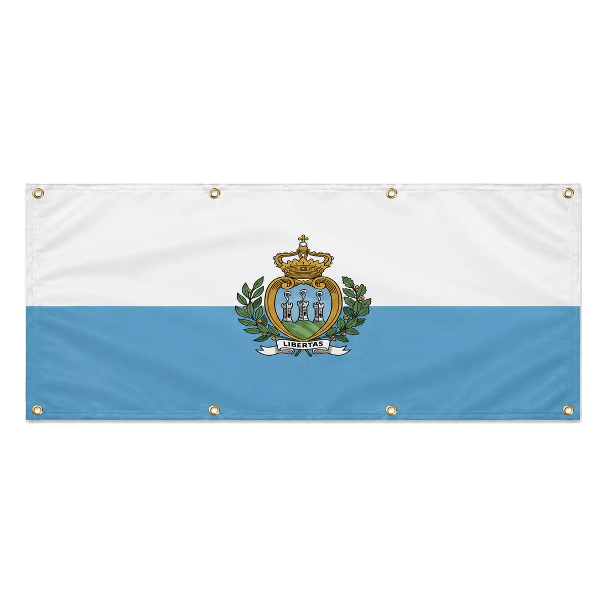 Drapeau saint-marin polyester résistant usage extérieur