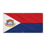 Drapeau saint-martin polyester résistant aux intempéries