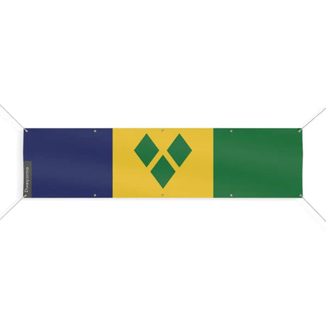 Drapeau de Saint-Vincent-et-les-Grenadines 10 Oeillets en Plusieurs Tailles (XL) - Pixelforma 